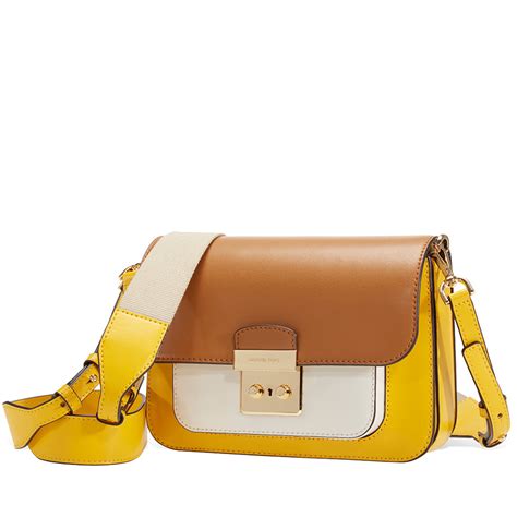 michael michael kors sloan editor color block leather shoulder bag|Michael Kors Sloan Editor Colorblock Leather Shoulder Bag.